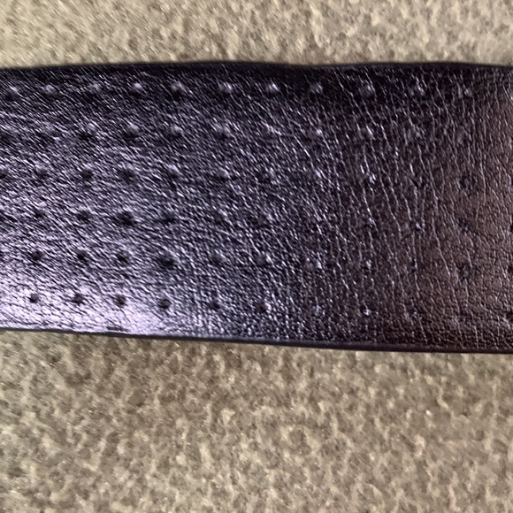 Men’s AIE black leather belt. Dot pattern. Size 34 - Picture 3 of 5
